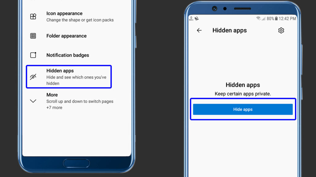 a5 how to hide an app in android