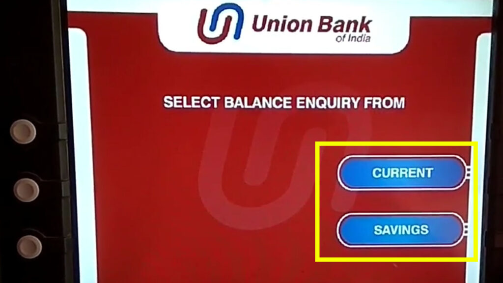 a7 2 Union bank of india balance check