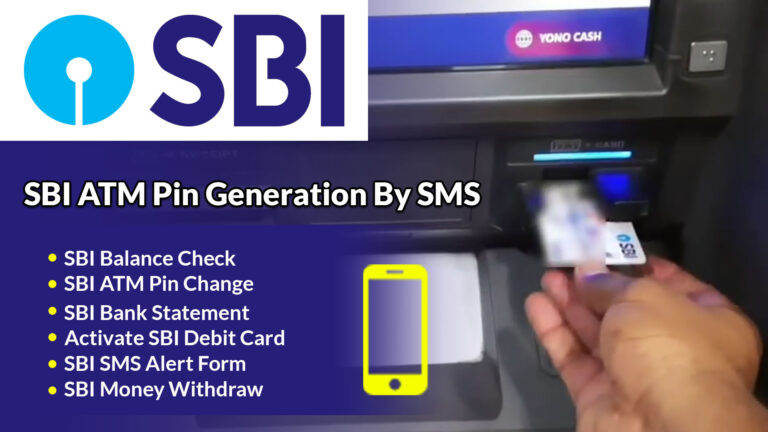 Everything Show SBI atm pin generation by sms, Balance check, Active Card, bank statement 2021