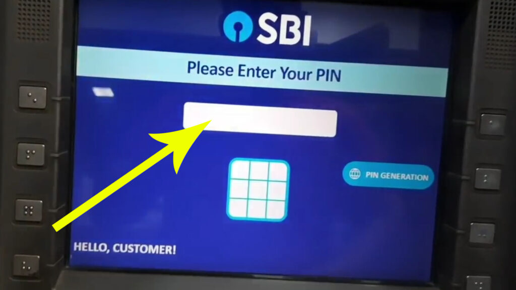 a14 sbi atm pin generation by sms