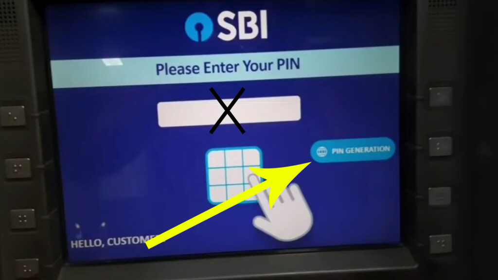 a7 sbi atm pin generation by sms