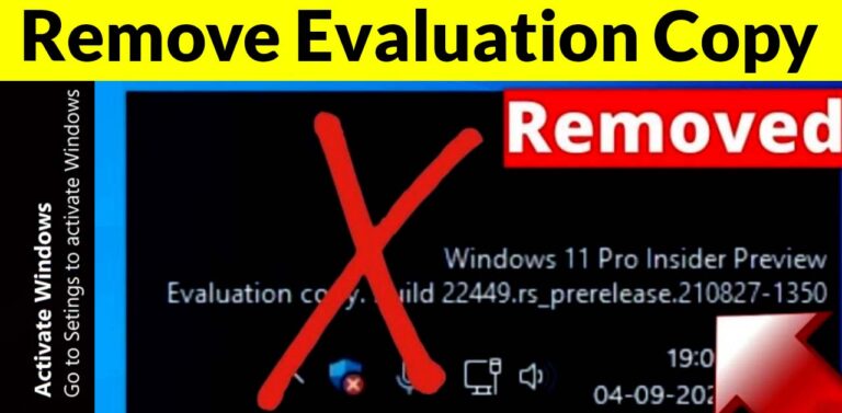 The best Ways To Windows 11 Home insider Preview Evaluation Copy Watermark Remove 2023